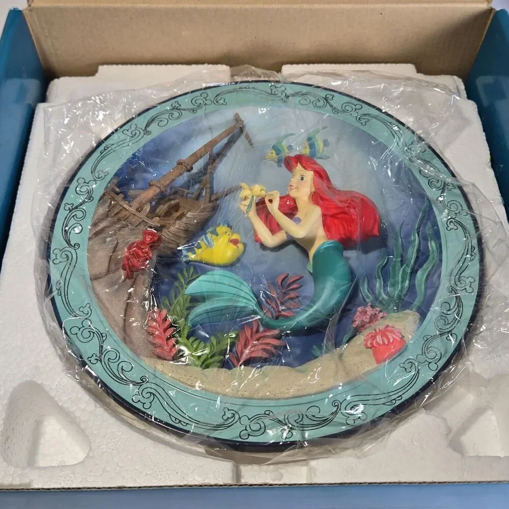 3D decorative plate featuring Ariel from Disney's 